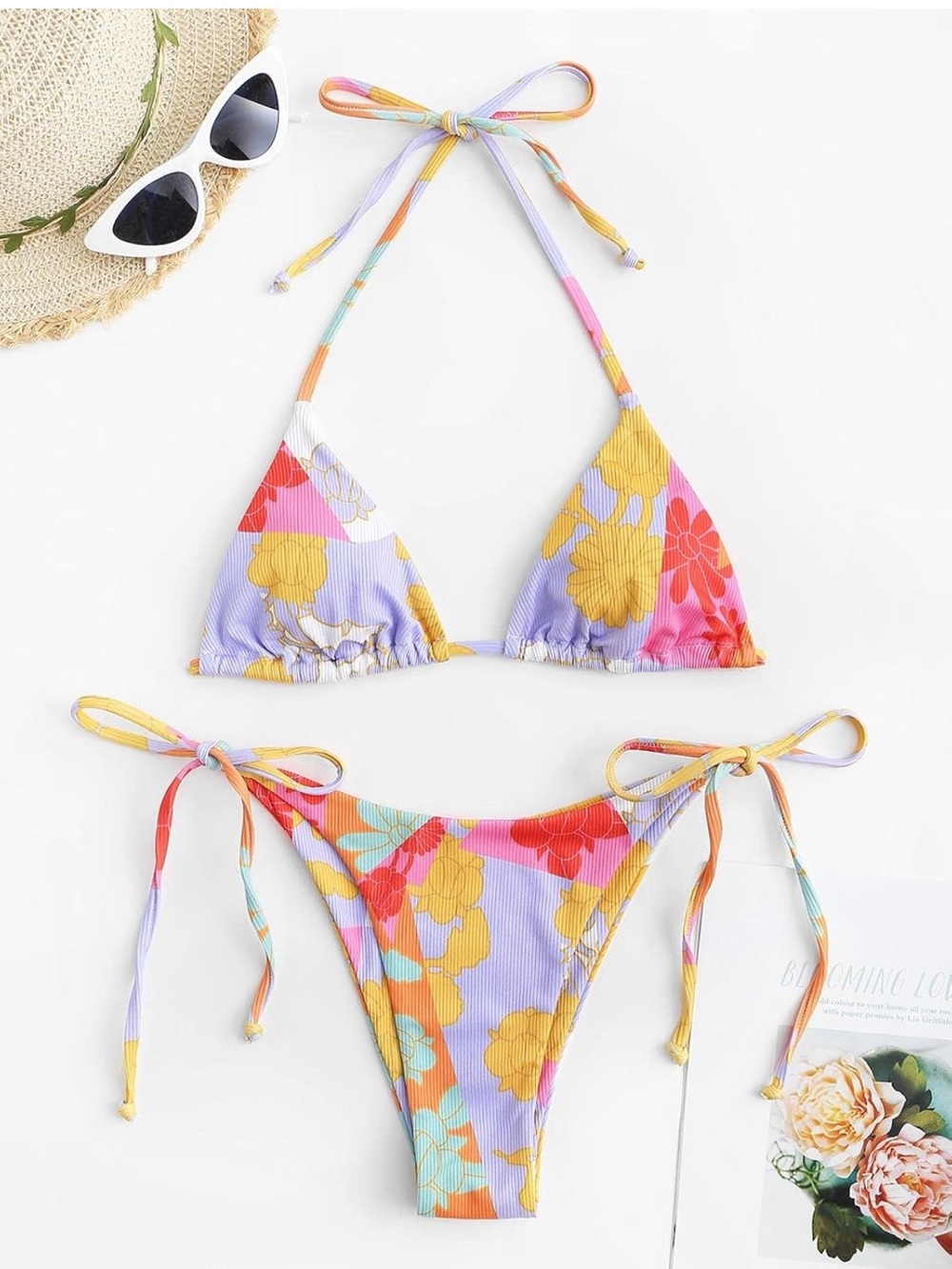 Zaful Halter Size Small High Cut String Bikini